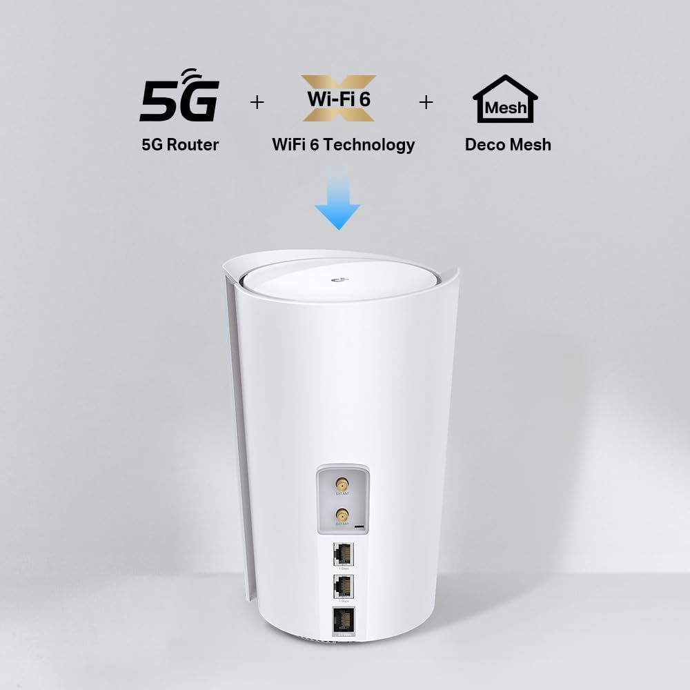TP-LINK Deco X50-5G LTE WLAN Router Wi-Fi 6 AX3000 3G/4G/5G für bis zu 232 m²