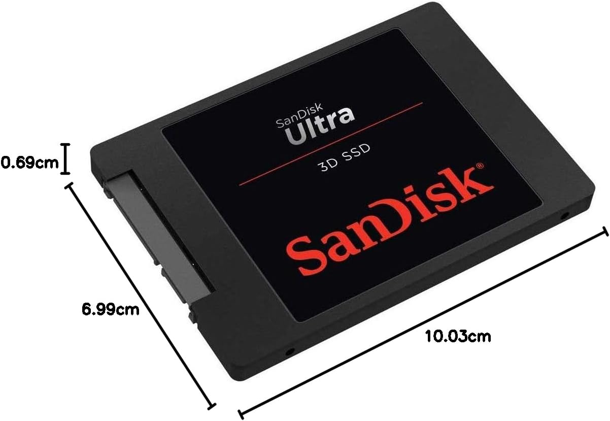 SanDisk Ultra 3D 1TB Interne SSD SATA 2,5 Zoll - Hohe Leistung & Zuverlässigkeit