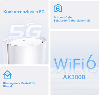 TP-LINK Deco X50-5G LTE WLAN Router Wi-Fi 6 AX3000 3G/4G/5G für bis zu 232 m²