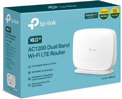 TP-LINK Archer MR505 LTE Router 4G+ Cat6 bis zu 300Mbps WLAN Dual-Band AC1200