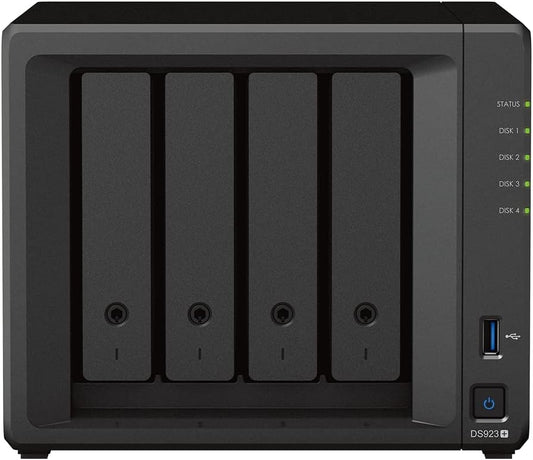 Synology DS923+ 4-Bay NAS System (Diskless) Leistungsstarker Netzwerkspeicher