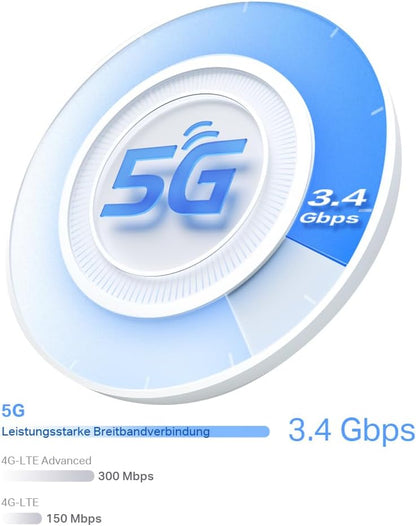 TP-LINK Deco X50-5G LTE WLAN Router Wi-Fi 6 AX3000 3G/4G/5G für bis zu 232 m²