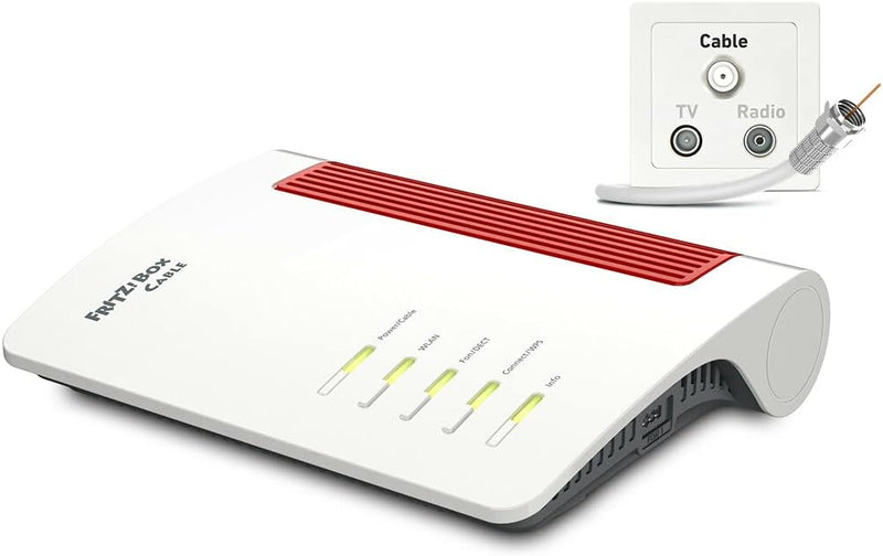AVM FRITZ!Box 6660 Cable DOCSIS 3.1 Cable Modem Wi-Fi 6 with 2,400 / 600 Mbps