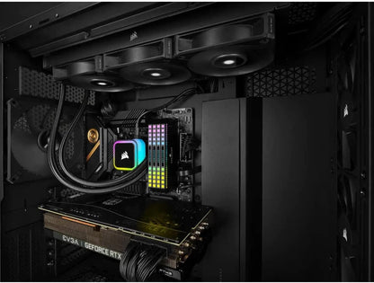 CORSAIR iCUE H100i ELITE RGB Flüssig-CPU-Kühler AF Elite Series 240-mm-Radiator