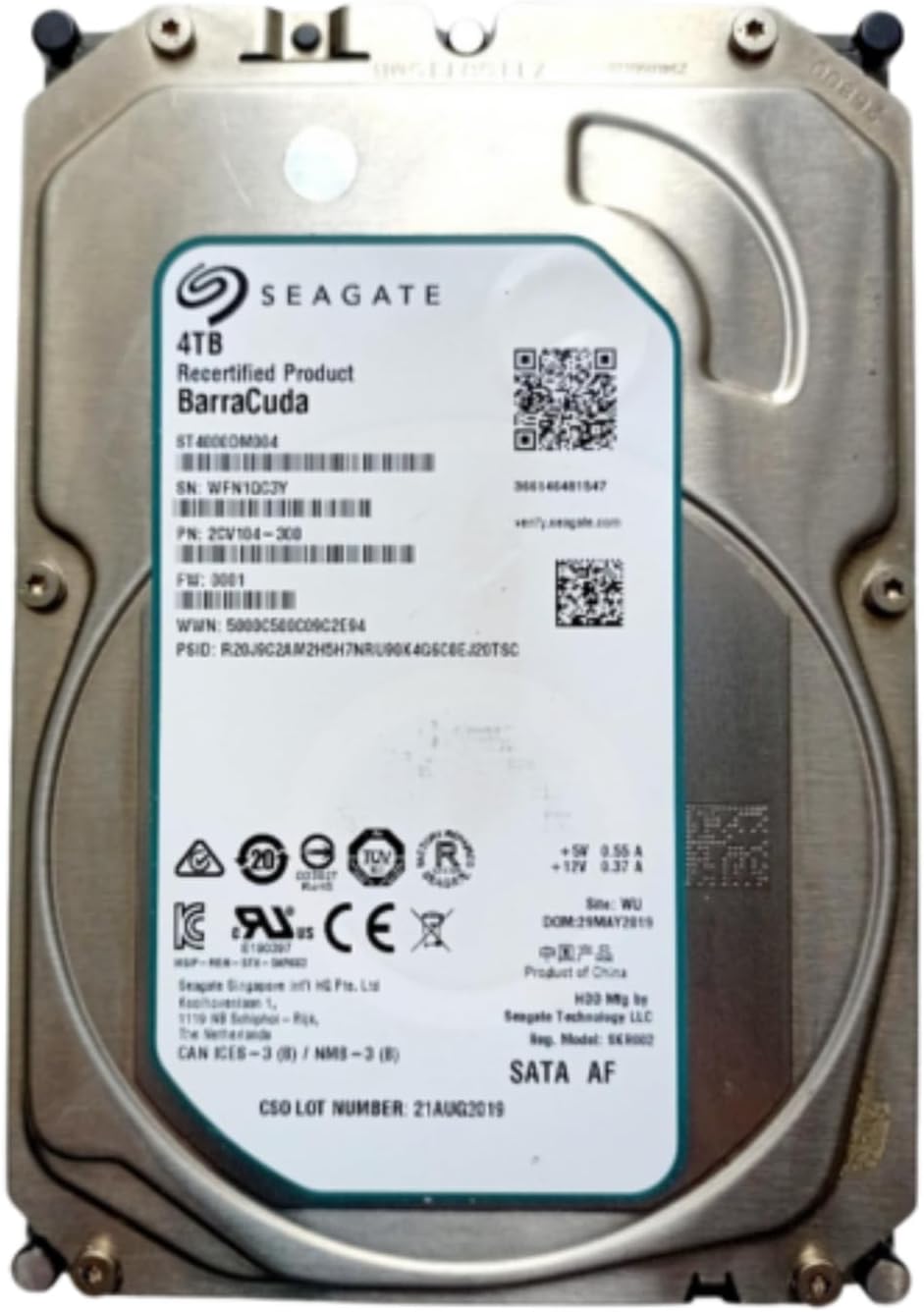 Seagate Barracuda 4TB Interne Festplatte ST4000DM004 3,5 Zoll HDD SATA3 5400RPM #1