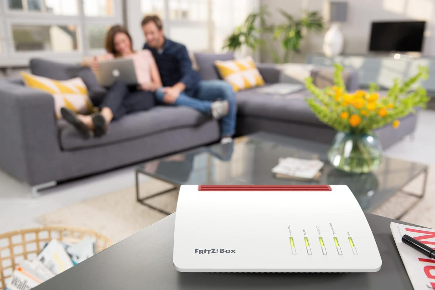 AVM FRITZ!Box 7590 WLAN router (DSL/VDSL, 1,733 MBit/s (5GHz) &amp; 800 MBit/s