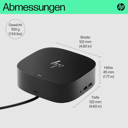 HP USB-C Dockingstation G5 USB 3.0 2x 1.4 Displayports HDMI inkl.120W Netzteil