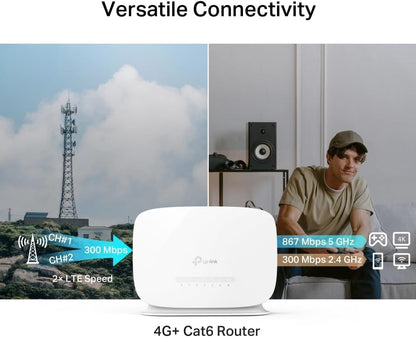 TP-LINK Archer MR505 LTE Router 4G+ Cat6 bis zu 300Mbps WLAN Dual-Band AC1200