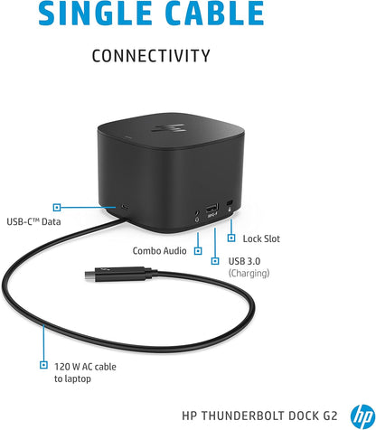 HP Thunderbolt Dock G2 Dockingstation HSN-IX01 inklusive 120W Netzteil