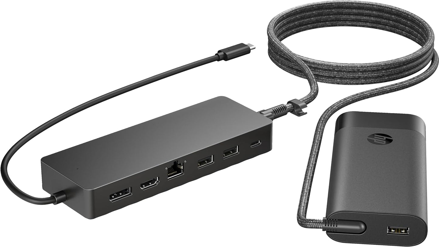 HP Universal Dockingstation USB-C USB 3.0 HDMI mit Laptop Ladegerät 9H0H9AA#ABB