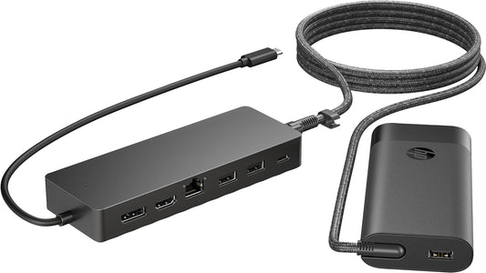HP Universal Dockingstation USB-C USB 3.0 HDMI mit Laptop Ladegerät 9H0H9AA#ABB