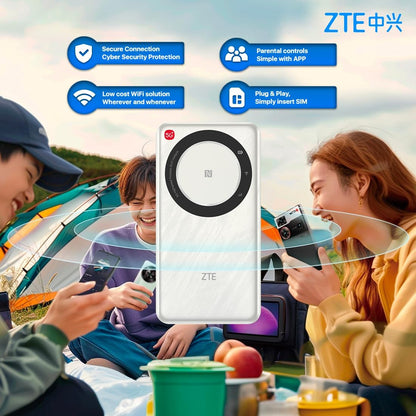 ZTE U30 Air Router Mobiler WiFi 5G Hotspot tragbar Dualband inklusive Lebara SIM Karte