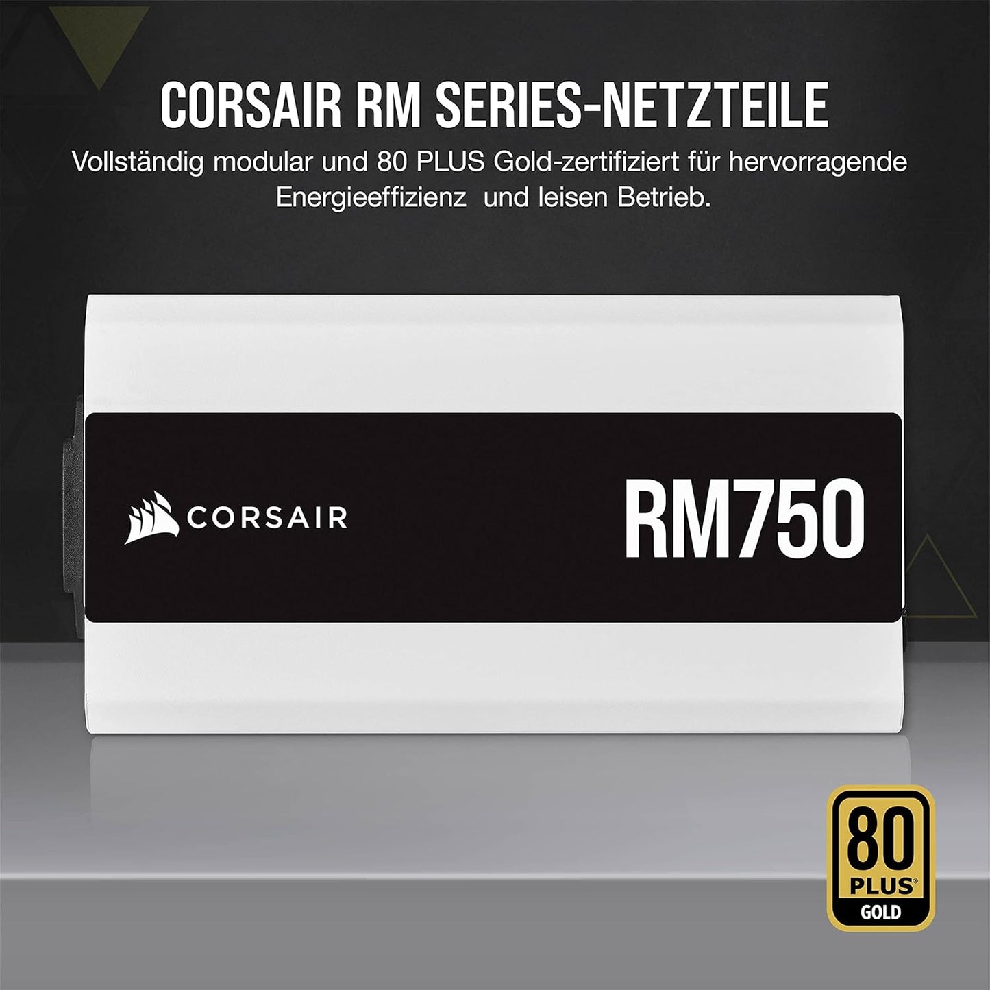 Corsair RM Series RM750 Vollmodulares ATX Netzteil 750 Watt 80 PLUS Gold Weiß
