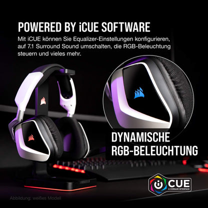 Corsair Void Elite Wireless Gaming Headset 7.1 Surrond Sound Bluetooth - Schwarz
