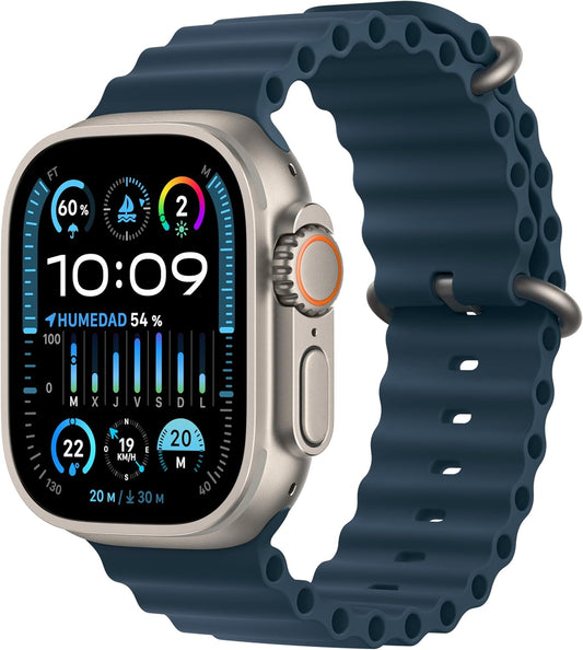 Apple Watch Ultra 2 2024 Cellular/4G Titangehäuse 49mm Ocean Blue/Orange/Weiß