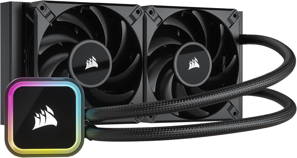 CORSAIR iCUE H100i ELITE RGB Flüssig-CPU-Kühler AF Elite Series 240-mm-Radiator