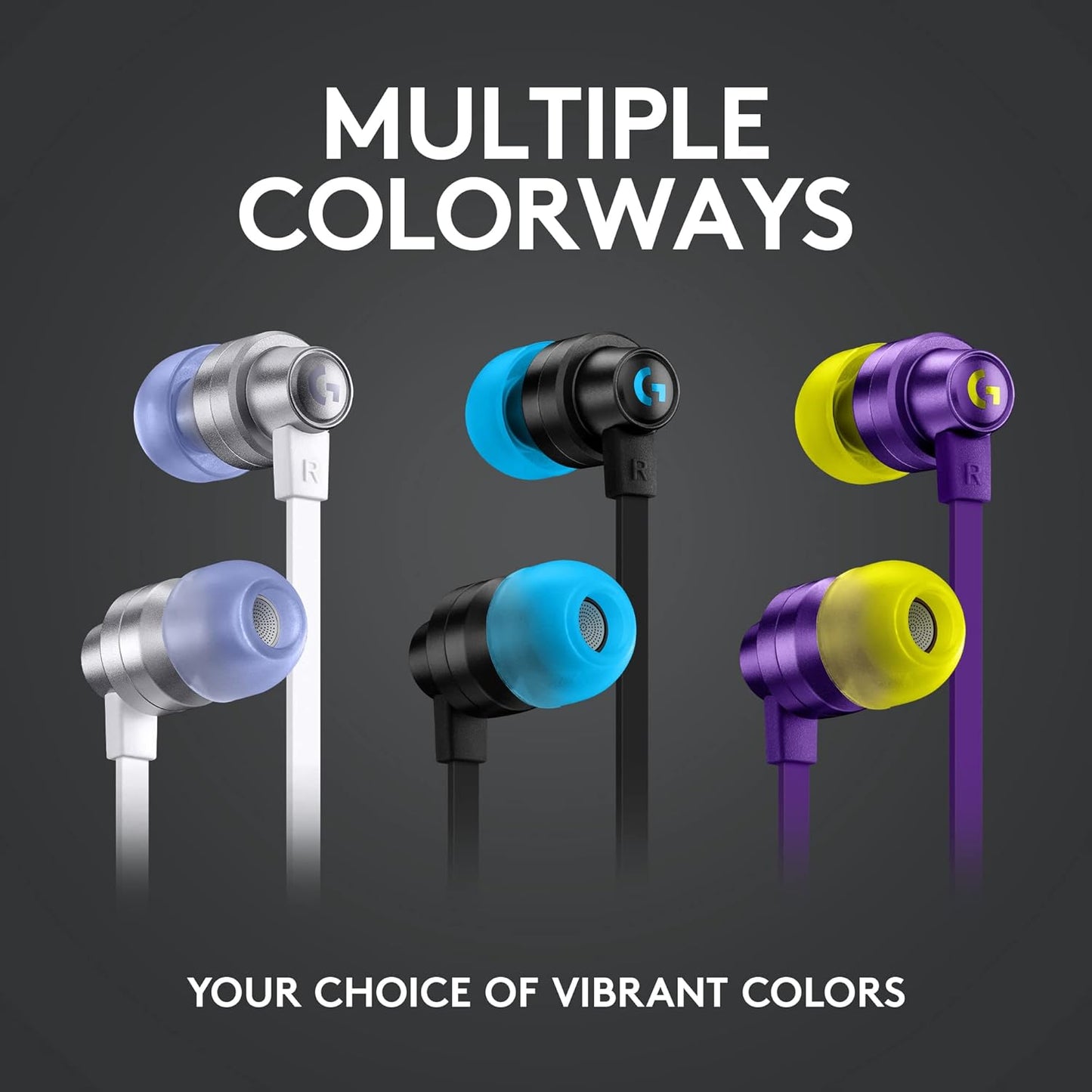 Logitech G G333 Kopfhörer VR Edition Gaming InEar Buds für Oculus Quest Schwarz