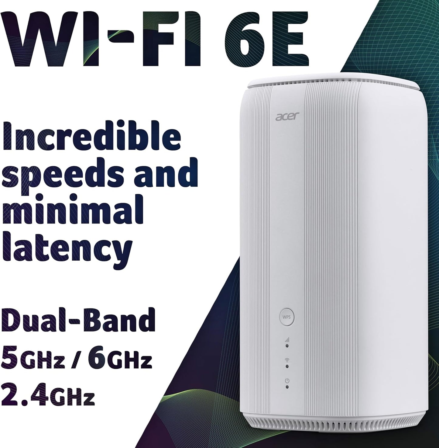 Acer Connect X6E 5G Router Dual-Konnektivität 5G/WAN WiFi6 für bis zu 128 Geräte