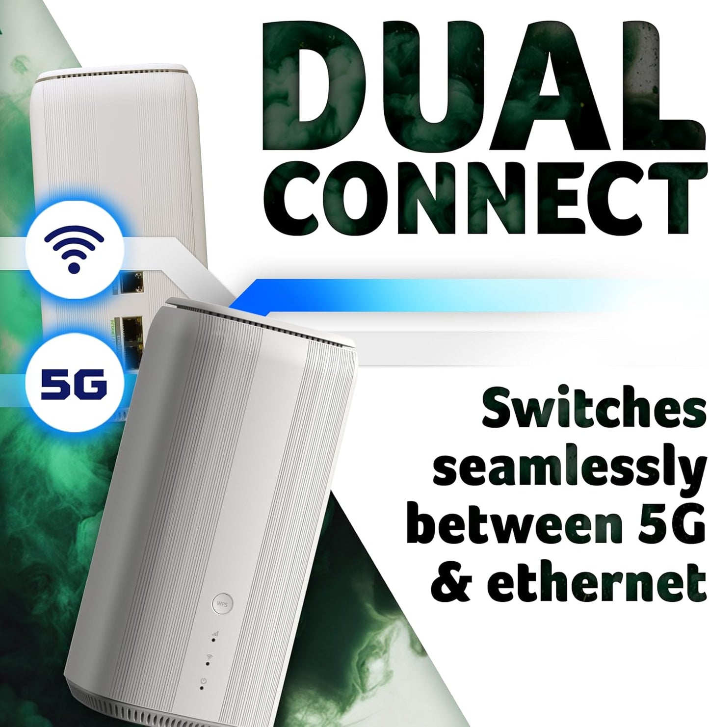 Acer Connect X6E 5G Router Dual-Konnektivität 5G/WAN WiFi6 für bis zu 128 Geräte