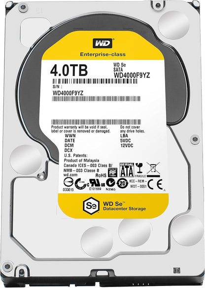 Western Digital WD SE 4TB Interne Festplatte WD4000F9YZ 3,5 Zoll HDD SATA 64MB