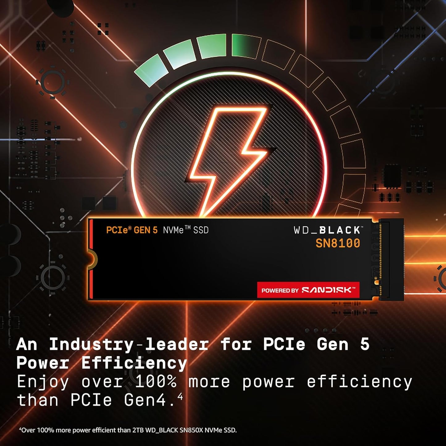 WD_Black SN8100 1TB Interne SSD WDS100T1X0M-00CMT0 M.2 2280 PCI 5.0 x4 (NVMe)