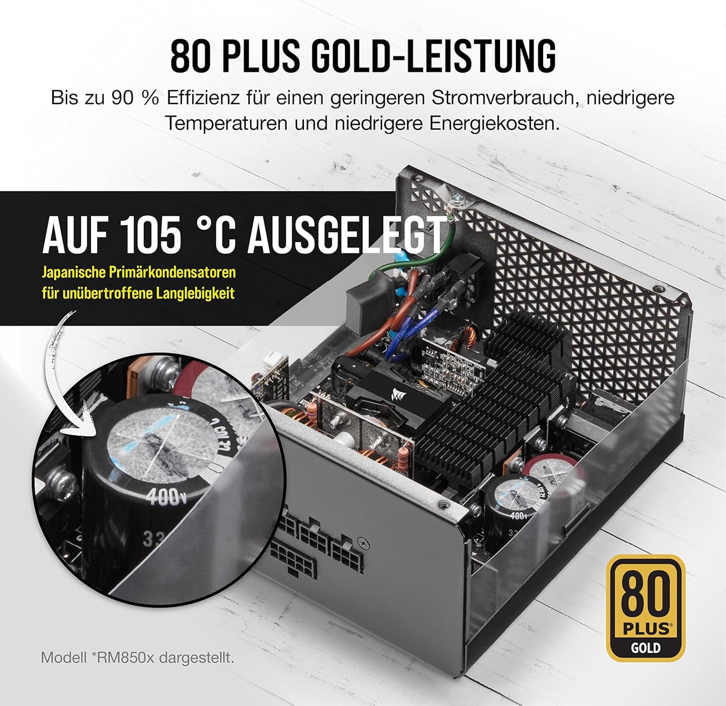 Corsair RMx Series RM1000x Vollmodulares ATX-Netzteil 1000 Watt 80 PLUS Gold