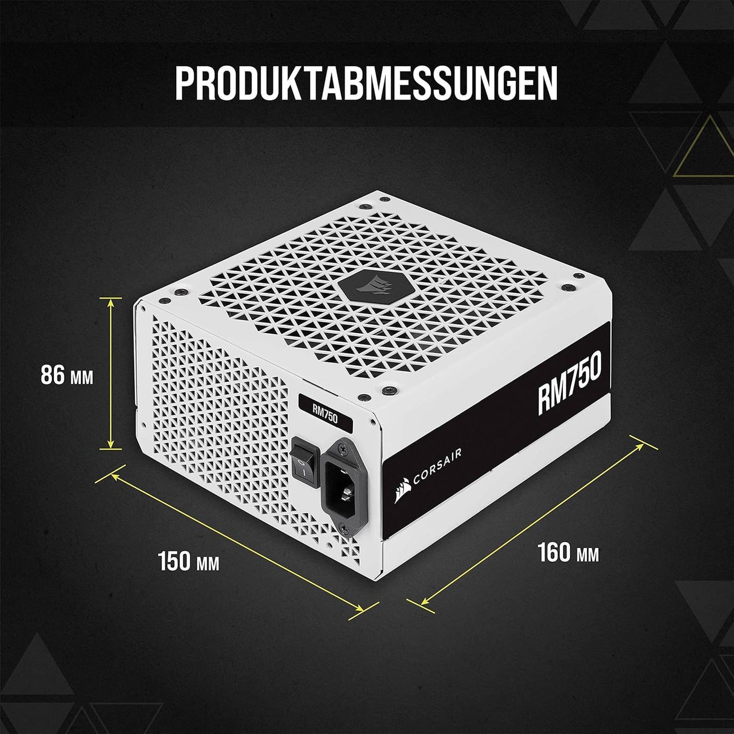 Corsair RM Series RM750 Vollmodulares ATX Netzteil 750 Watt 80 PLUS Gold Weiß