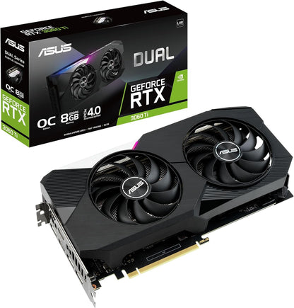 ASUS Dual GeForce RTX 3060 Ti V2 OC Edition 8GB GDDR6 Graphics Card PCIe 4.0 HDMI DisplayPort