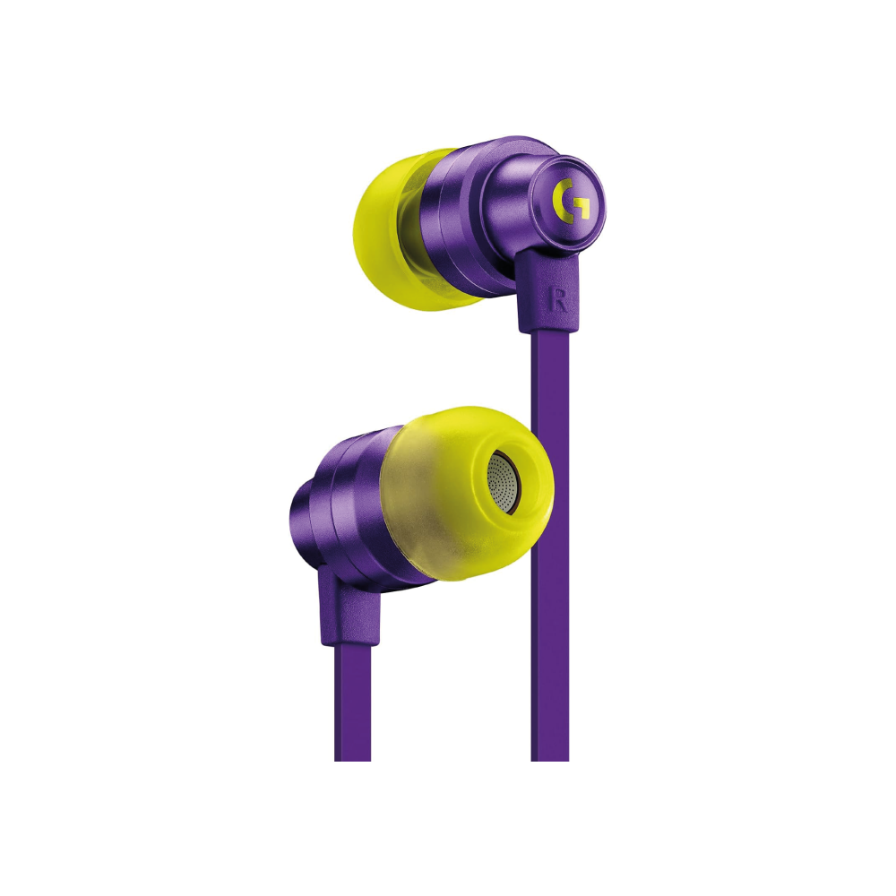 Logitech G G333 Headphones VR Edition Gaming In-Ear Buds for Oculus Quest - Purple