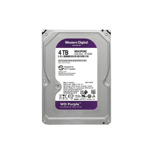 Western Digital WD Purple 4TB Internal Hard Drive WD43PURZ 3.5 inch HDD SATA3