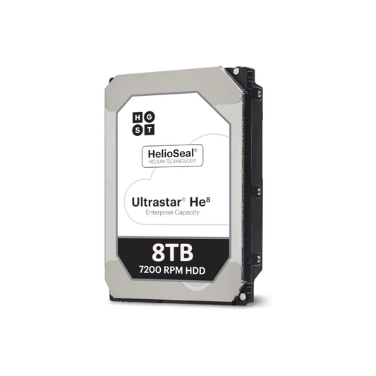 WD HGST Ultrastar He8 8TB Interne Festplatte HUH728080ALE601 3,5 Zoll SATA3 128MB