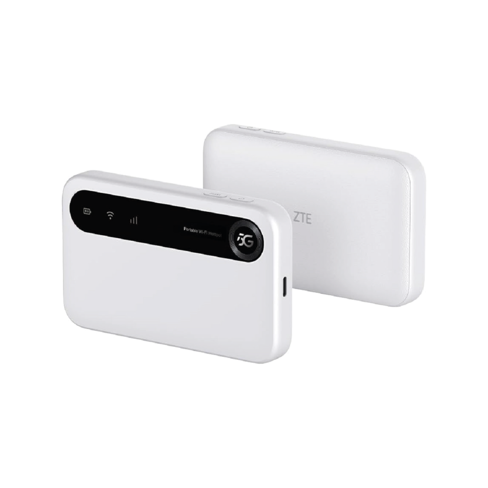 ZTE U50 Mobile 5G WiFi Hotspot with SIM slot for up to 32 devices - White