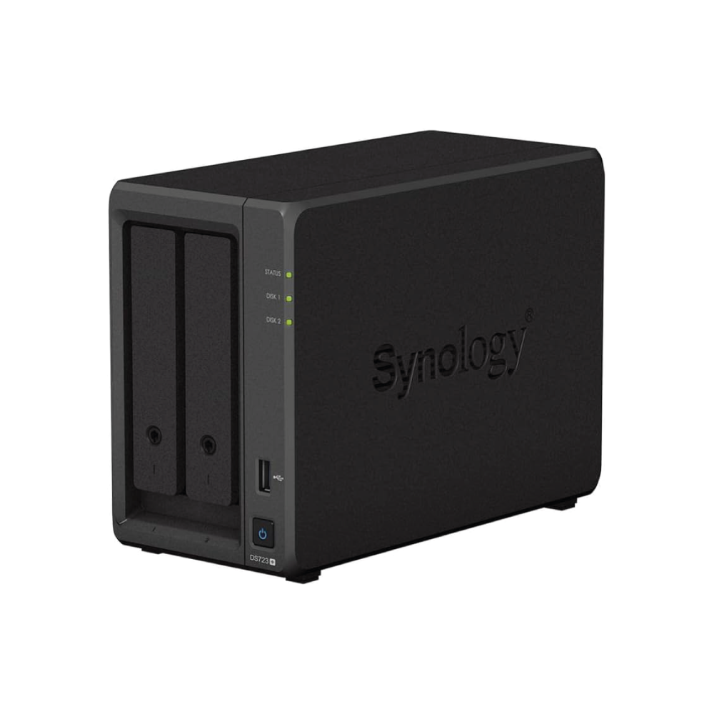 Synology DS723+ NAS Server System 2-bay DiskStation 4TB/6TB/8TB pre-installed 
