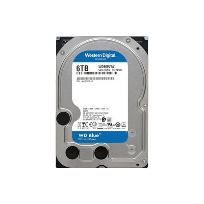 Western Digital Blue 6TB Interne Festplatte WD60EZAZ 3,5 Zoll HDD SATA3 5400RPM