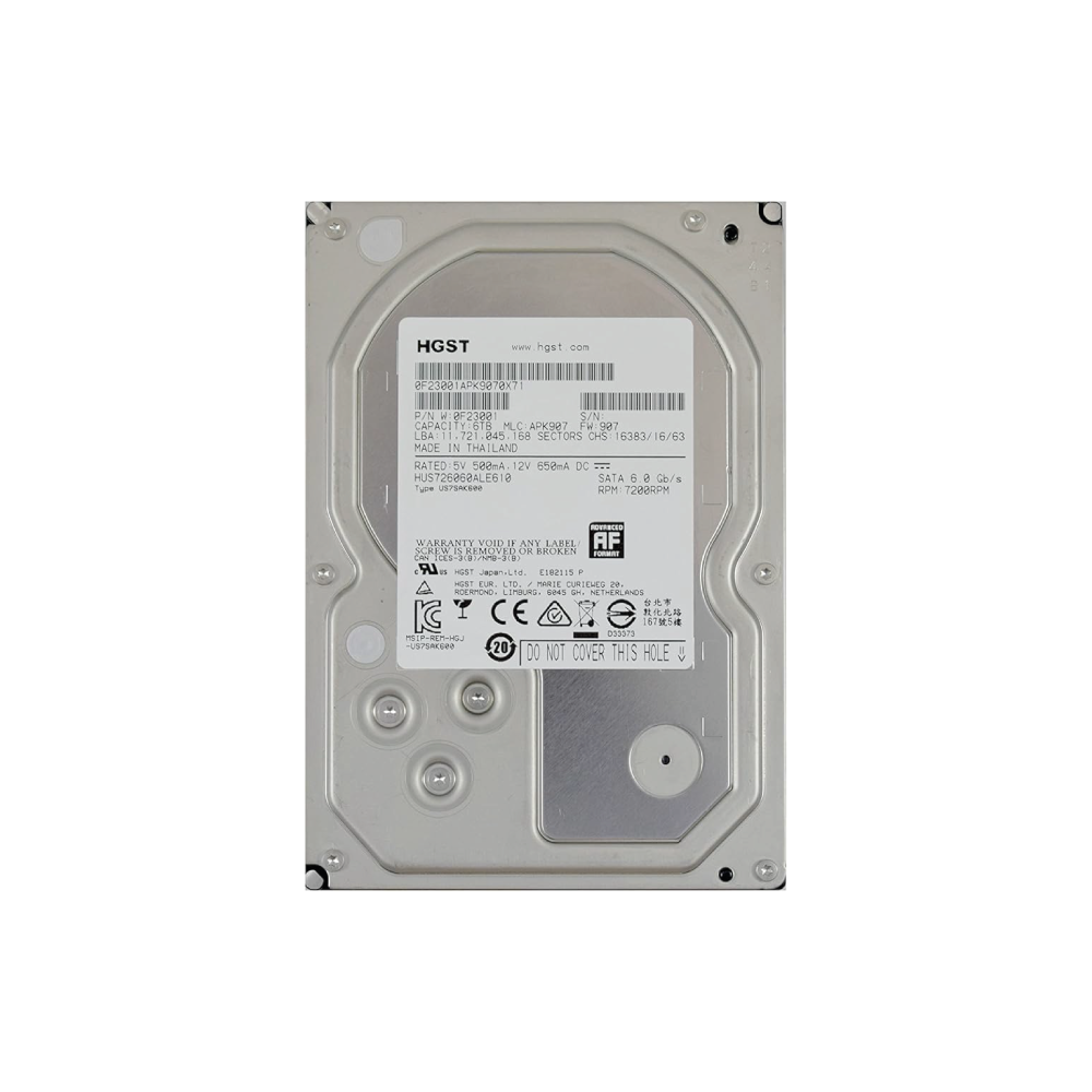 HGST Ultrastar 7K6000 ISE 512e 6TB, SATA 6Gb/s HUS726060ALE610 / 0F23001