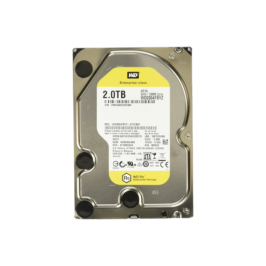 Western Digital WD RE 2TB Internal Hard Drive WD2004FBYZ 3.5 inch HDD SATA3 64MB