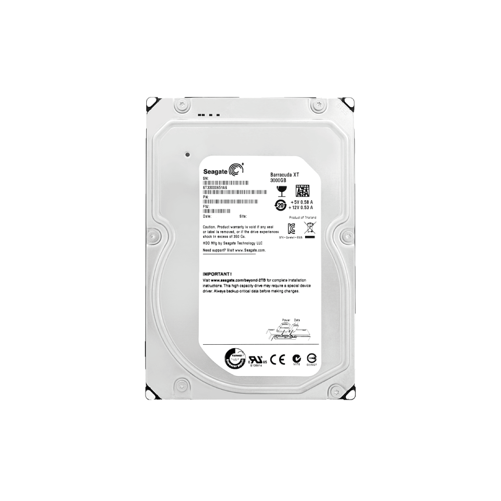 Seagate Barracuda 3TB Internal Hard Drive ST33000651AS 3.5 inch HDD SATA3 7200RPM