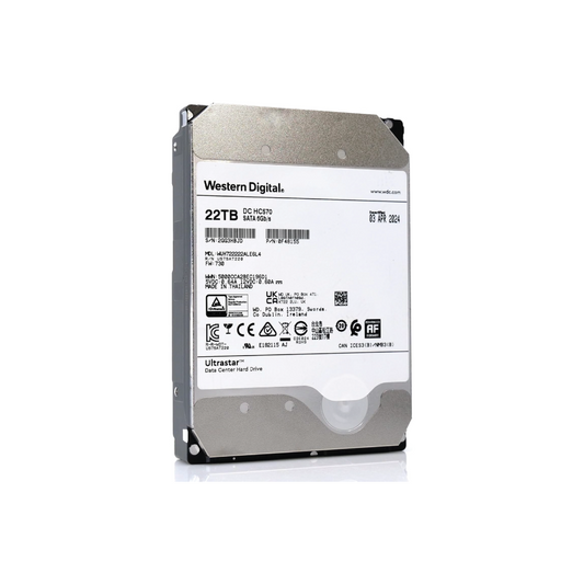 WD Ultrastar DC HC570 22TB Interne Festplatte WUH722222ALE6L4 3,5 Zoll HDD 512MB