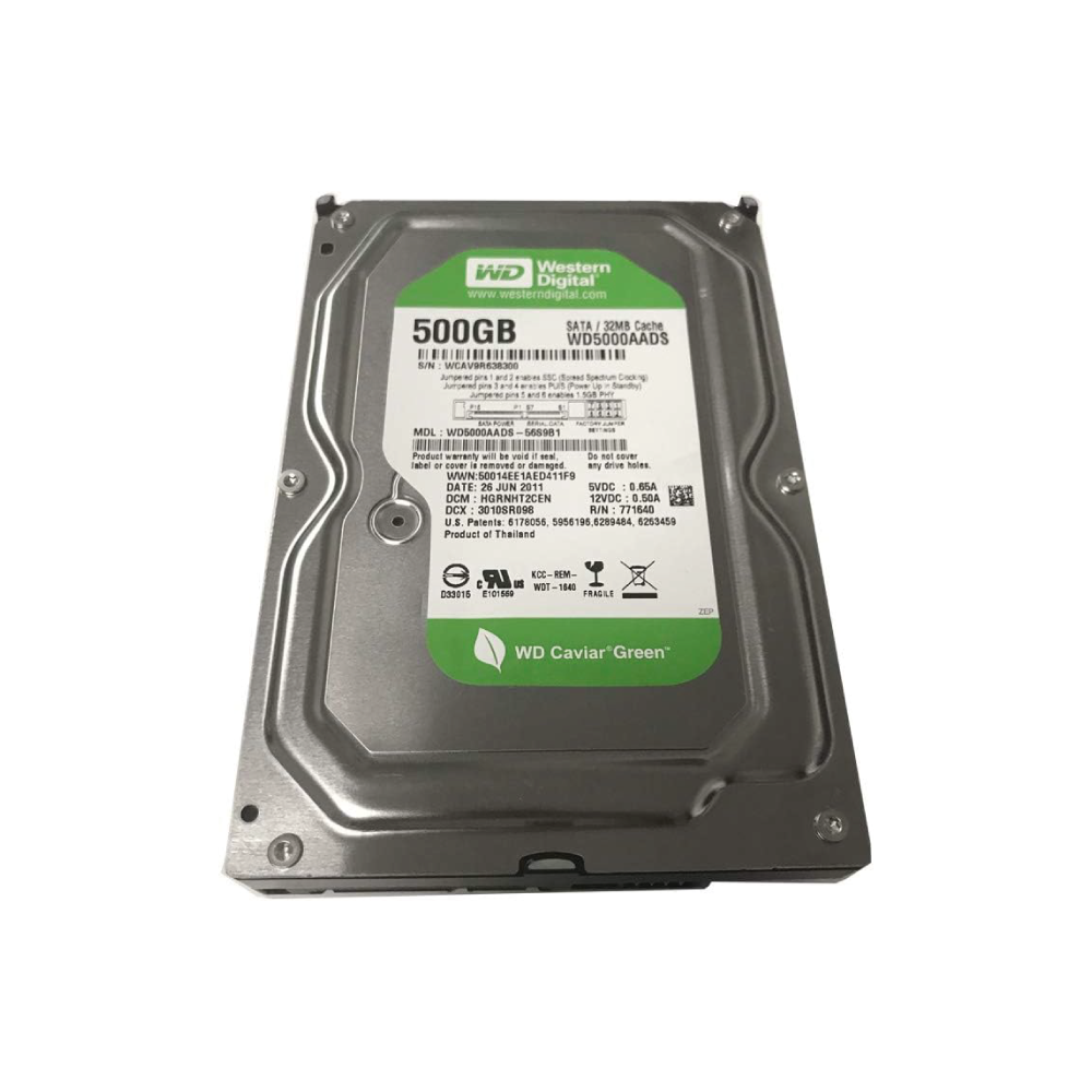 Western Digital WD Cavier Green 500GB Interne Festplatte WD5000AADS 3,5 Zoll HDD