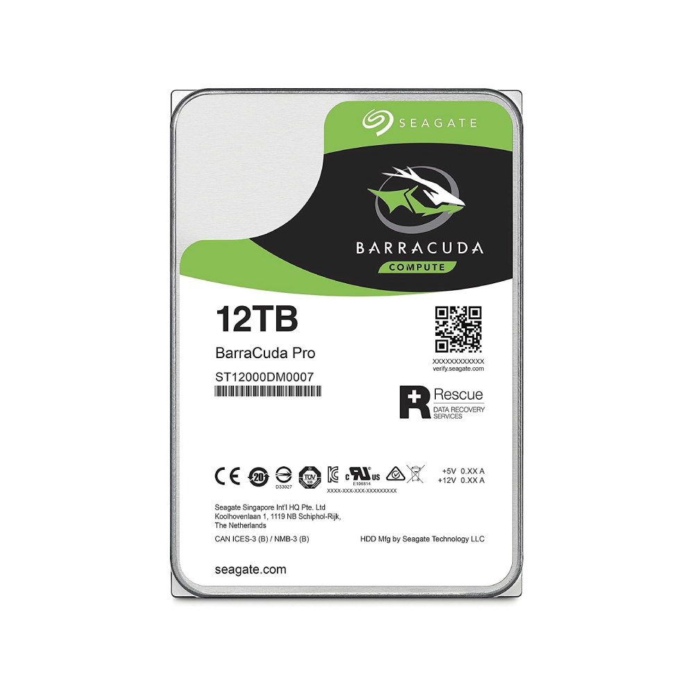 Seagate Barracuda Pro 12TB Interne Festplatte ST12000DM0007 3,5 Zoll HDD SATA3