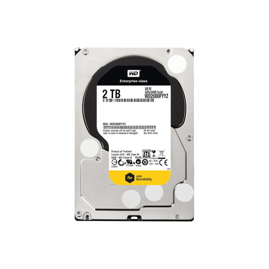 Western Digital WD RE 2TB Internal Hard Drive WD2000FYYZ 3.5 inch HDD SATA 6Gb/s
