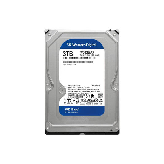 Western Digital WD Blue 3TB Internal Hard Drive WD30EZAX 3.5 inch HDD SATA3 256MB