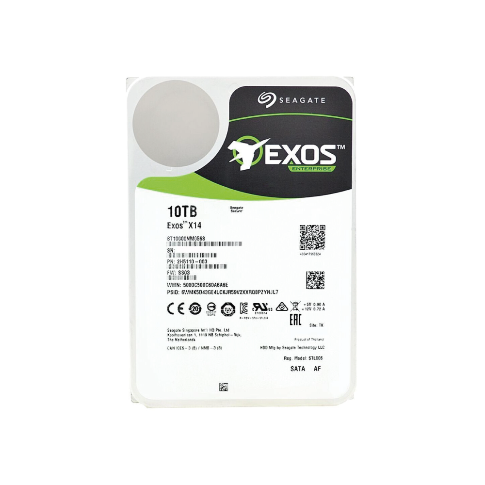 Seagate Exos X14 10TB Interne Server Festplatte ST10000NM0568 3,5 Zoll HDD SATA