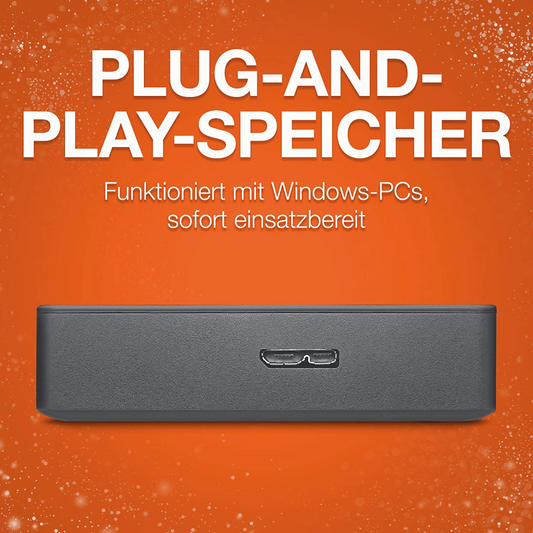 Seagate Basic Externe Tragbare Festplatte 160GB/250GB71TB 2,5 Zoll USB 3.0 Grau