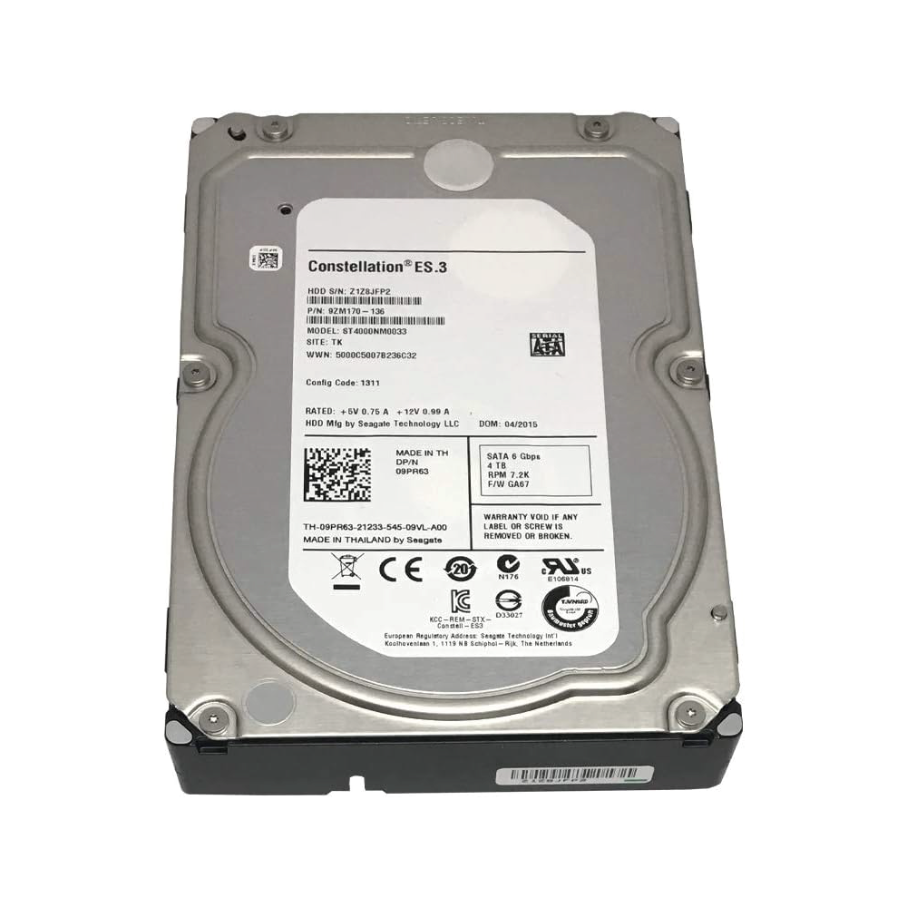 Seagate Constellation ES.3 4TB Internal Hard Drive ST4000NM0033 3.5 inch HDD SATA