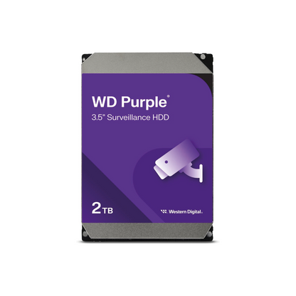 Western Digital WD Purple 2TB Interne Festplatte WD22PURZ 3,5 Zoll HDD SATA3