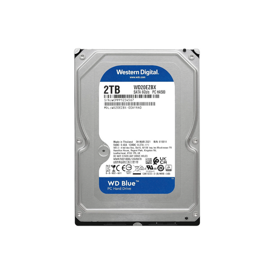 Western Digital WD Blue 2TB Internal Hard Drive WD20EZBX 3.5 inch HDD SATA3 256MB
