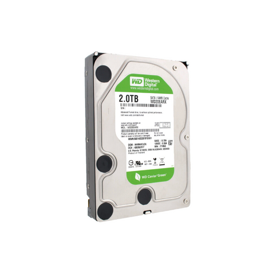 Western Digital WD Green 2TB Internal Hard Drive WD20EARX 3.5 inch HDD SATA3 64MB