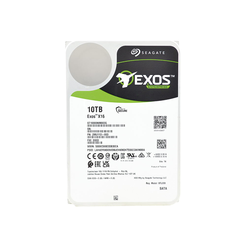 Seagate Exos X16 10TB Internal Server Hard Drive ST10000NM003G 3.5 inch HDD SATA