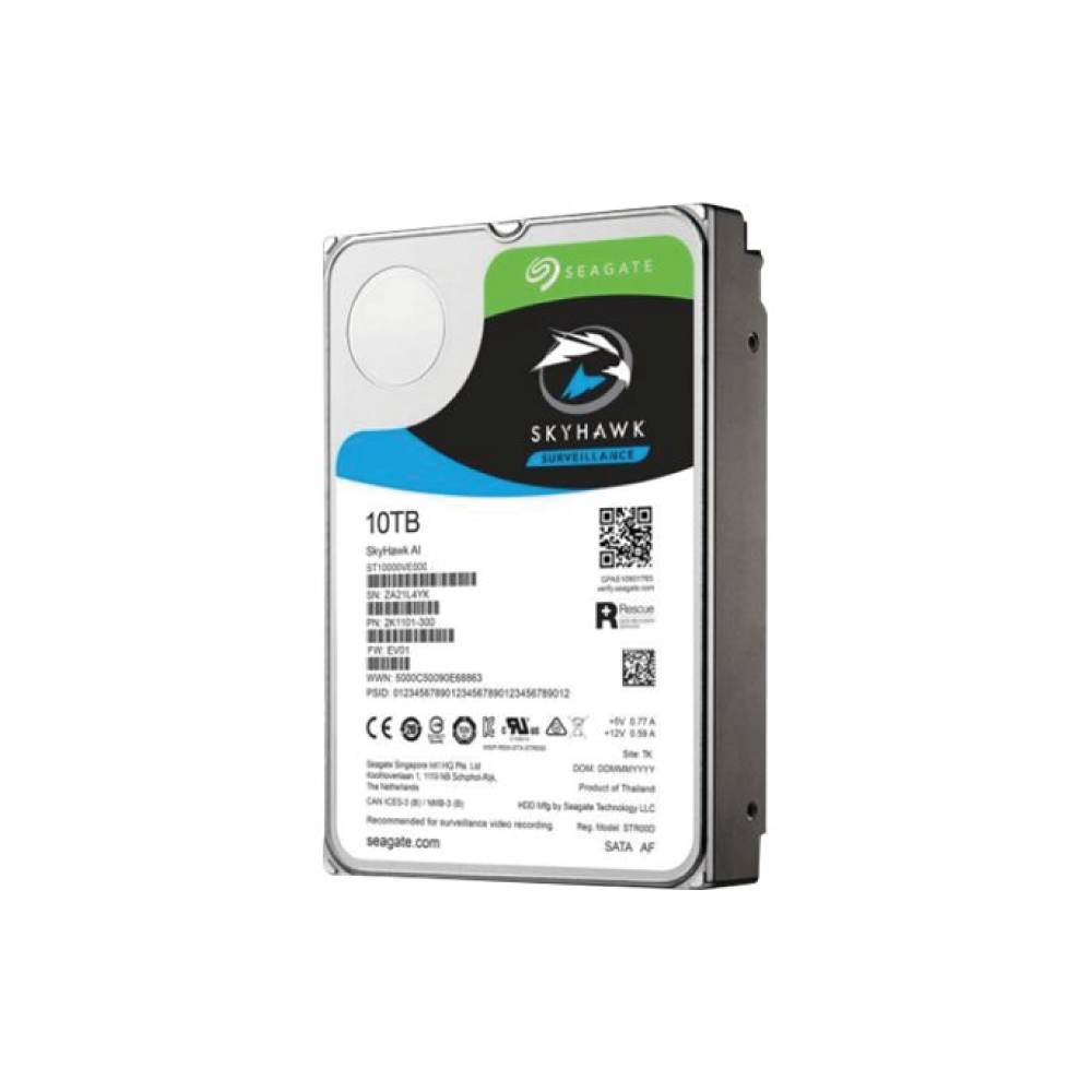 Seagate Skyhawk AI 10TB Internal Hard Drive ST10000VE000 3.5 inch HDD SATA3 256MB
